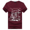 Men Tee Shirt Short Sleeve / Casual T-Shirts-dark red-S-JadeMoghul Inc.