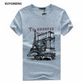 Men Tee Shirt Short Sleeve / Casual T-Shirts-Gray-S-JadeMoghul Inc.