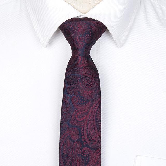 Men ties necktie Men's vestidos business wedding tie Male Dress legame gift gravata England Stripes JACQUARD WOVEN 6cm-yg21-JadeMoghul Inc.