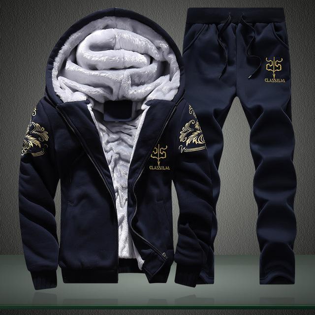 Men Track Suit Casual Outwear-Dark Blue-M-JadeMoghul Inc.