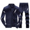 Men Tracksuit Set - New Sportswear Suit Set (2pcs Coat+Pants)-em083 blue-S-JadeMoghul Inc.
