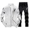 Men Tracksuit Set - New Sportswear Suit Set (2pcs Coat+Pants)-em083 white-S-JadeMoghul Inc.