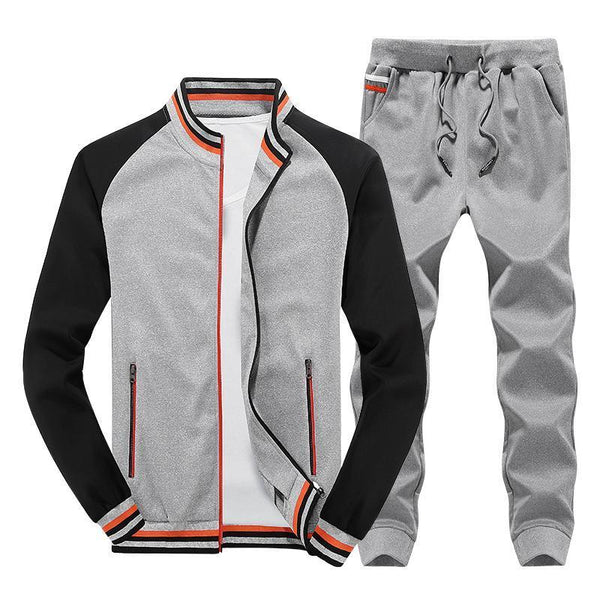Men Tracksuit Set - New Sportswear Suit Set (2pcs Coat+Pants)-K214 black only pant-S-JadeMoghul Inc.