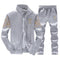 Men Tracksuits with Pants - Gym / Fitness Suit Set - 2PC Clothing-em116 gray-S-JadeMoghul Inc.