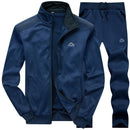 Men Tracksuits with Pants - Gym / Fitness Suit Set - 2PC Clothing-LY003 blue-S-JadeMoghul Inc.