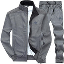 Men Tracksuits with Pants - Gym / Fitness Suit Set - 2PC Clothing-LY003 dark gray-S-JadeMoghul Inc.