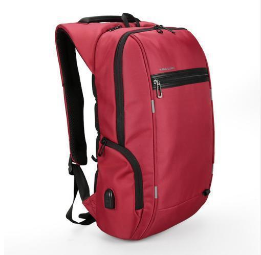 Men USB Computer Bag - Anti-Theft Notebook Backpack-MODEL B red-China-13 Inches-JadeMoghul Inc.