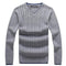 Men V-Neck Thick Warm Winter Pullover-Gray-M-JadeMoghul Inc.
