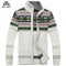 Men Warm Cardigan / Men Winter & Spring Sweater Tops With Stand Collar-grey-XXXL-JadeMoghul Inc.