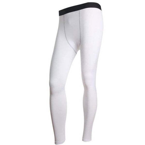 Men Warm Long Johns Pants Thermal Base layer Thick Underwear Winter Navy-White-L-JadeMoghul Inc.