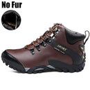 Men Waterproof Footwear Boots / Winter Snow Boots-brown no fur 1611-6-JadeMoghul Inc.