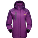 Men Waterproof Spring Hooded Jacket / Men Solid Outerwear-Women Purple-M-JadeMoghul Inc.