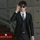 Men Wedding Suit / Slim Fit Suit For Men-1 bright black-XS-JadeMoghul Inc.
