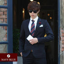 Men Wedding Suit / Slim Fit Suit For Men-1 navy blue-XS-JadeMoghul Inc.