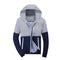Men Windbreaker Fashion Jacket - Hooded Casual Jacket-Grey-L-JadeMoghul Inc.