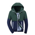 Men Windbreaker Fashion Jacket - Hooded Casual Outwear-Army Green-L-JadeMoghul Inc.