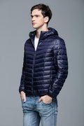 Men Winter Jacket Duck Down Hooded Ultra Light Warm Outwear-Navy-S-JadeMoghul Inc.