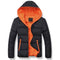 Men Winter Jacket / Warm Coat With Stand Collar-Orange-M-JadeMoghul Inc.