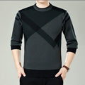 Men Winter Round Neck Knitted Sweaters / Smart Casual Cashmere Blend Pullover-9898 green-M-JadeMoghul Inc.