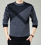 Men Winter Round Neck Knitted Sweaters / Smart Casual Cashmere Blend Pullover-9898 grey-M-JadeMoghul Inc.