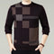 Men Winter Round Neck Knitted Sweaters / Smart Casual Cashmere Blend Pullover-brown-M-JadeMoghul Inc.