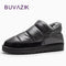 Men winter snow boots, warm flat and waterproof boots for winter free shipping, Comfortable soft cotton-black-8-JadeMoghul Inc.