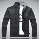 Men Winter Wool Blend Cardigan / Fashionable Sweater For Men-203 Grey-S-JadeMoghul Inc.
