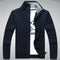 Men Winter Wool Blend Cardigan / Fashionable Sweater For Men-203 Navy Blue-S-JadeMoghul Inc.