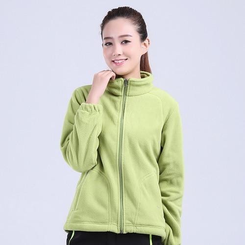 Men /Women Outdoor Sport Polar Fleece Jacket-women fruit green-Asian S-JadeMoghul Inc.