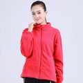 Men /Women Outdoor Sport Polar Fleece Jacket-women red-Asian S-JadeMoghul Inc.