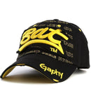 Men / women Unisex Base ball Hat With embroidered And Print Detailing-black yellow-adjustable-JadeMoghul Inc.