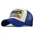 Men / Women Unisex Mesh Embroidered Base Ball Hat-WEST Blue-Adjustable-JadeMoghul Inc.