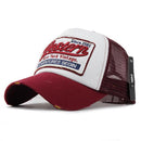 Men / Women Unisex Mesh Embroidered Base Ball Hat-WEST Red-Adjustable-JadeMoghul Inc.
