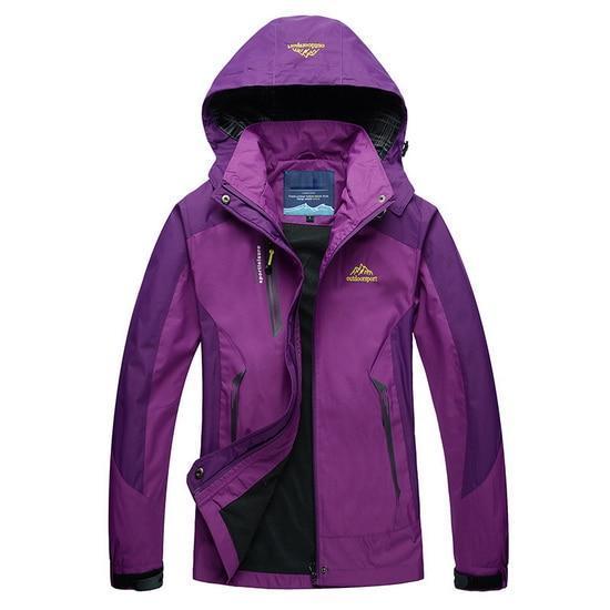 Men / Women Waterproof Outdoor Sports Jacket-women purple-Asian Size XL-JadeMoghul Inc.