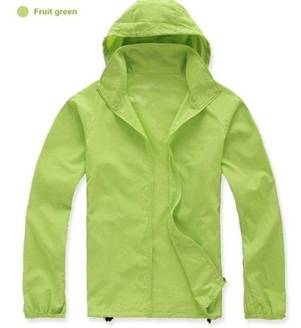 Men / Women Waterproof /Sun-Protective Jacket-Fruit Green-XS-JadeMoghul Inc.