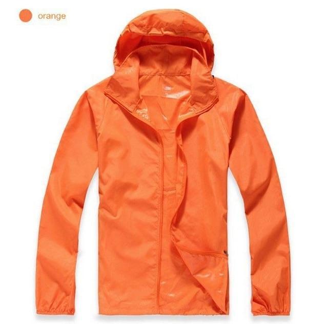Men / Women Waterproof /Sun-Protective Jacket-Orange-XS-JadeMoghul Inc.
