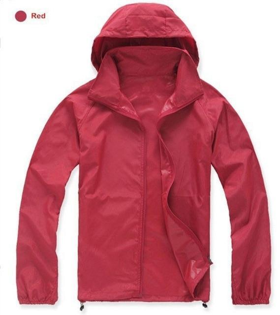 Men / Women Waterproof /Sun-Protective Jacket-Red-XS-JadeMoghul Inc.