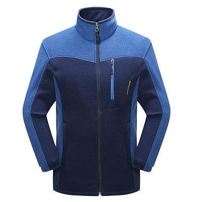 Men /Women Winter Softshell Fleece Jacket-Men Dark Blue-M-JadeMoghul Inc.