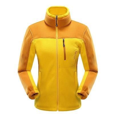 Men /Women Winter Softshell Fleece Jacket-Women Yellow-M-JadeMoghul Inc.