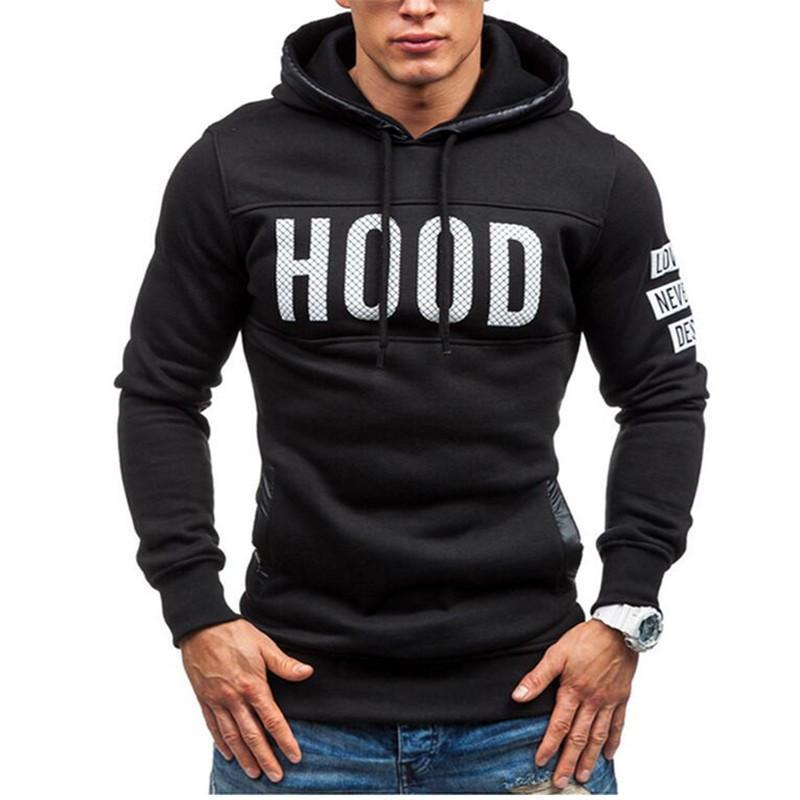 Men Zipper Hoodie / Slim Fit Sweatshirt-Black-M-JadeMoghul Inc.