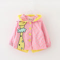 Menoea 2017 New autumn Fashion baby girl coats Jackets clothing Baby Clothes cartoon Coats dots hooded Children Outerwear&Coats-Pink-18M-JadeMoghul Inc.