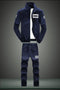 Men's Activewear Tracksuit - 2Pcs Tracksuit Set-D75 dark blue-S-JadeMoghul Inc.