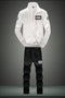 Men's Activewear Tracksuit - 2Pcs Tracksuit Set-D75 white-S-JadeMoghul Inc.