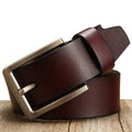Men's belt leather belt men male genuine leather strap luxury pin buckle casual men's belt Cummerbunds-B BROWN-105cm-JadeMoghul Inc.