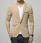 Men's Blazer Suit Jacket-1625Beige-L-JadeMoghul Inc.