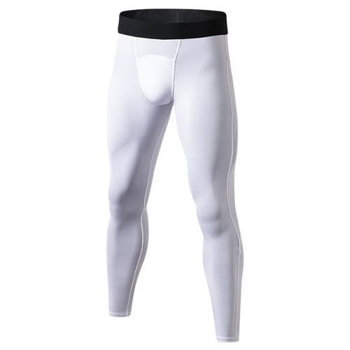 Men's Bodyboulding leggings Pantalones Compression Pants running tights male Sport tight trousers Hombre anti fatiga gym tights-XS-White-JadeMoghul Inc.