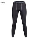 Men's Bodyboulding tights fitness Mens Compression Pants yoga pants running tights male Sports tight trousers pantis anti fatiga-S-709 legging -Black-JadeMoghul Inc.