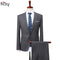 Men's Business Casual Suit - Slim Fit Suits (Jacket+Pant)-black-XXXL-JadeMoghul Inc.