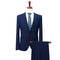 Men's Business Casual Suit - Slim Fit Suits (Jacket+Pant)-blue-XXXL-JadeMoghul Inc.