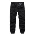 Mens Cargo Pants Men Elastic Waist Pants Man 2017 Casual Fashion Joggers Sweatpants black Harem Pants Army Trousers for Men 38-black-34-JadeMoghul Inc.